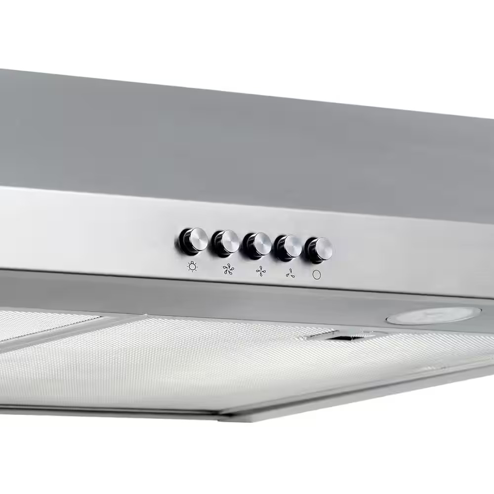 Vissani QR254S Caprelo 30 in. 320 CFM Convertible Under Cabinet Range Hood in Stainless Steel with LED Lighting and Charcoal Filter12_11zon