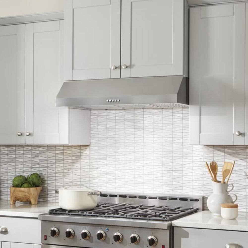 Vissani Sarela 36 in. W x 7 in. H 500CFM Convertible Under Cabinet Range Hood in Stainless Steel with LED Lights and Filter1