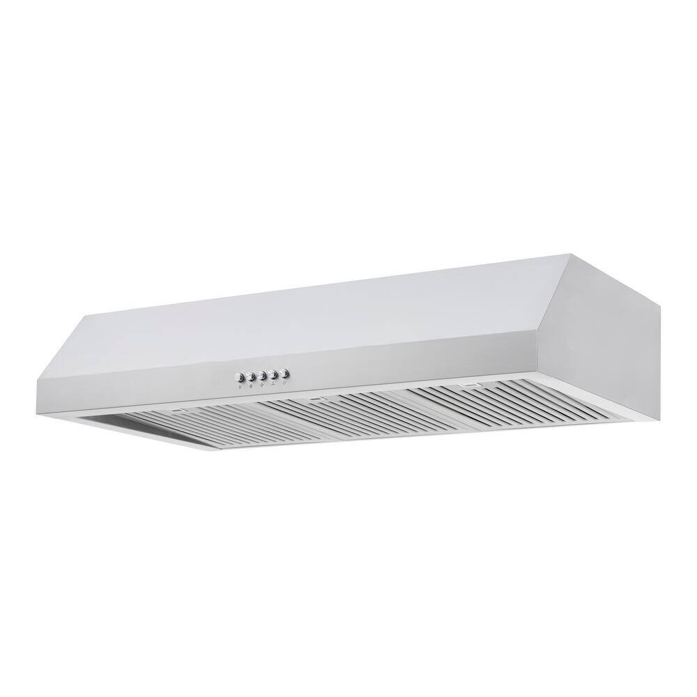 Vissani Sarela 36 in. W x 7 in. H 500CFM Convertible Under Cabinet Range Hood in Stainless Steel with LED Lights and Filter3