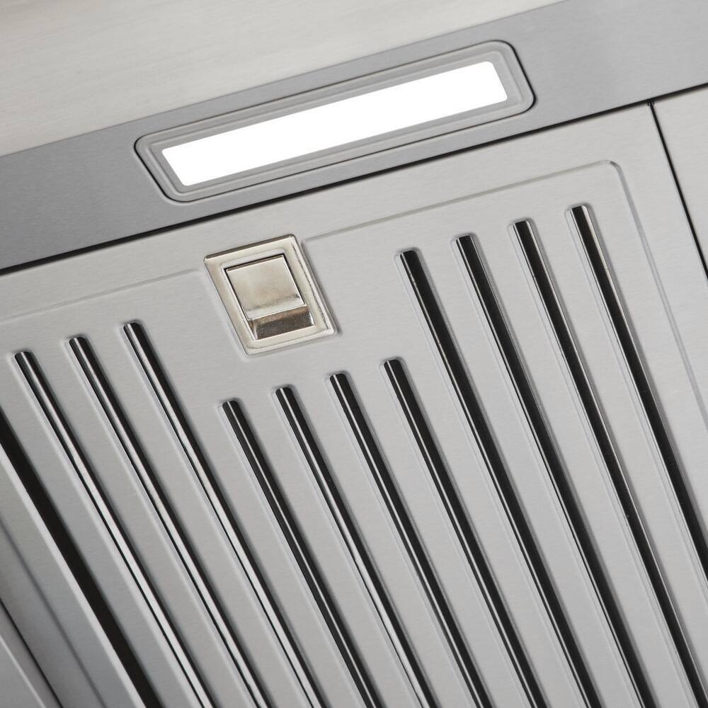 Vissani Sarela 36 in. W x 7 in. H 500CFM Convertible Under Cabinet Range Hood in Stainless Steel with LED Lights and Filter5