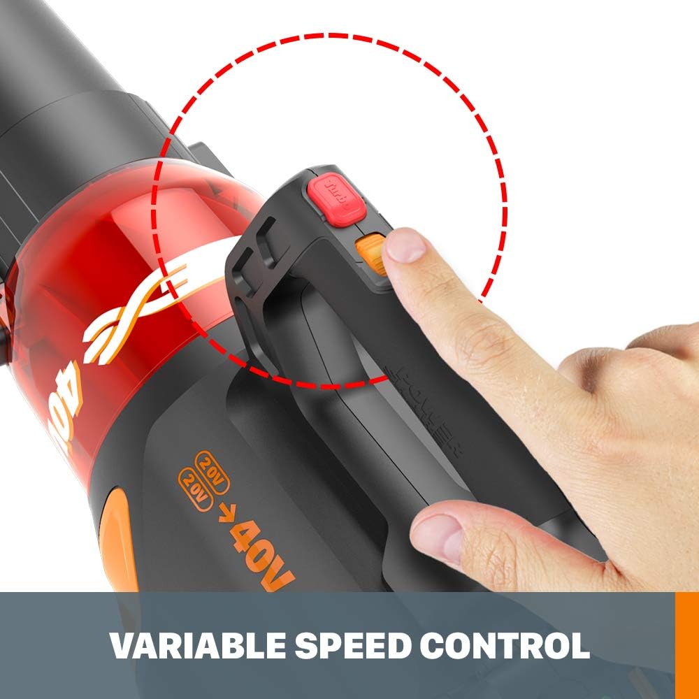 WORX WG927 40V 13 Cordless String Trimmer Edger + Leaf Blower Combo Kit, Batteries & Charger Included8
