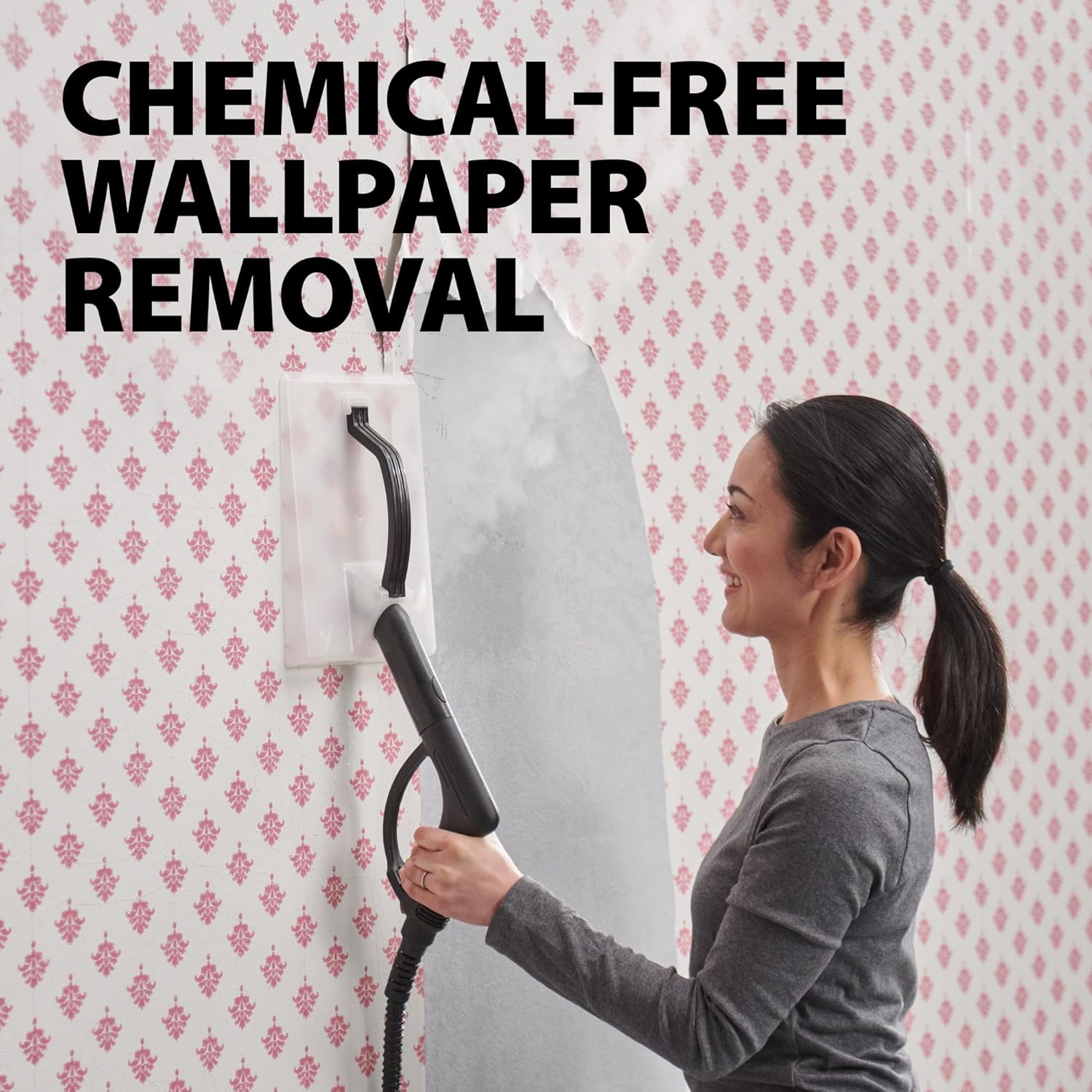 Wagner Spraytech 0282014 915e On-Demand Steam Cleaner & Wallpaper Removal, Multipurpose Power Steamer, 18 Attachments Included (Some Pieces Included in Storage Compartment) For Floor9