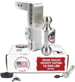 Weigh Safe Adjustable Trailer Hitch Ball Mount, 8