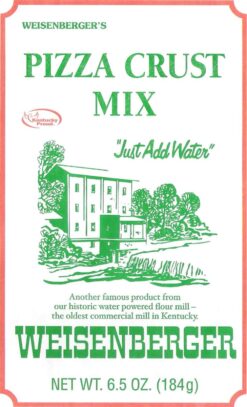 Weisenberger Pizza Crust Mix - Pizza Dough Mix for Homemade Pizza - Pizza Flour Mix for Pizza Crust Dough In Minutes - Premade Pizza Dough Fresh Ingredients, No Preservatives - 6.5 oz, 12 Pack