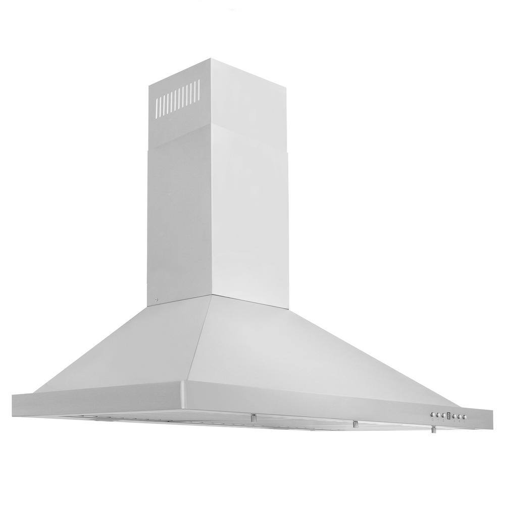 ZLINE Kitchen and Bath KB-30 30 in. 400 CFM Convertible Vent Wall Mount Range Hood with LED Lighting - Stainless Steel ZLINE Kitchen and Bath KB-30 30 in. 400 CFM Convertible Vent Wall Mount Range Hood with LED Lighting - Stainless Steel
