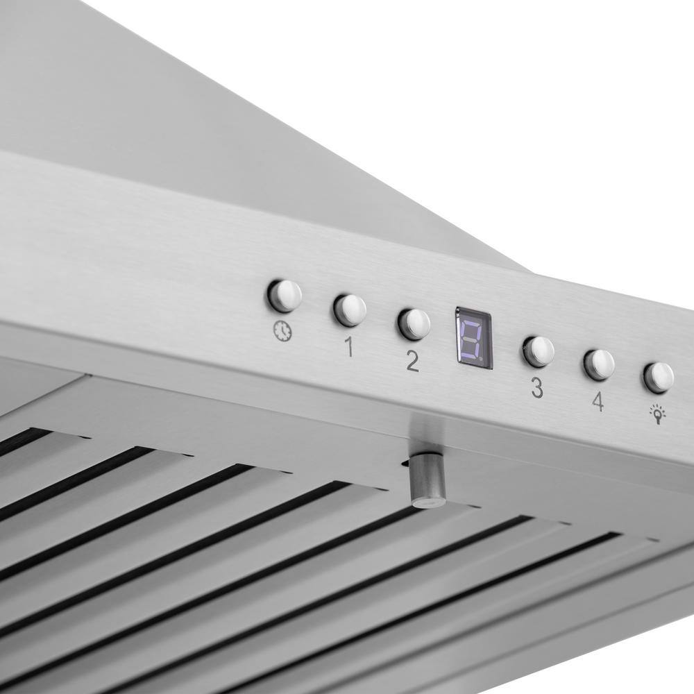 ZLINE Kitchen and Bath KB-30 30 in. 400 CFM Convertible Vent Wall Mount Range Hood with LED Lighting - Stainless Steel11