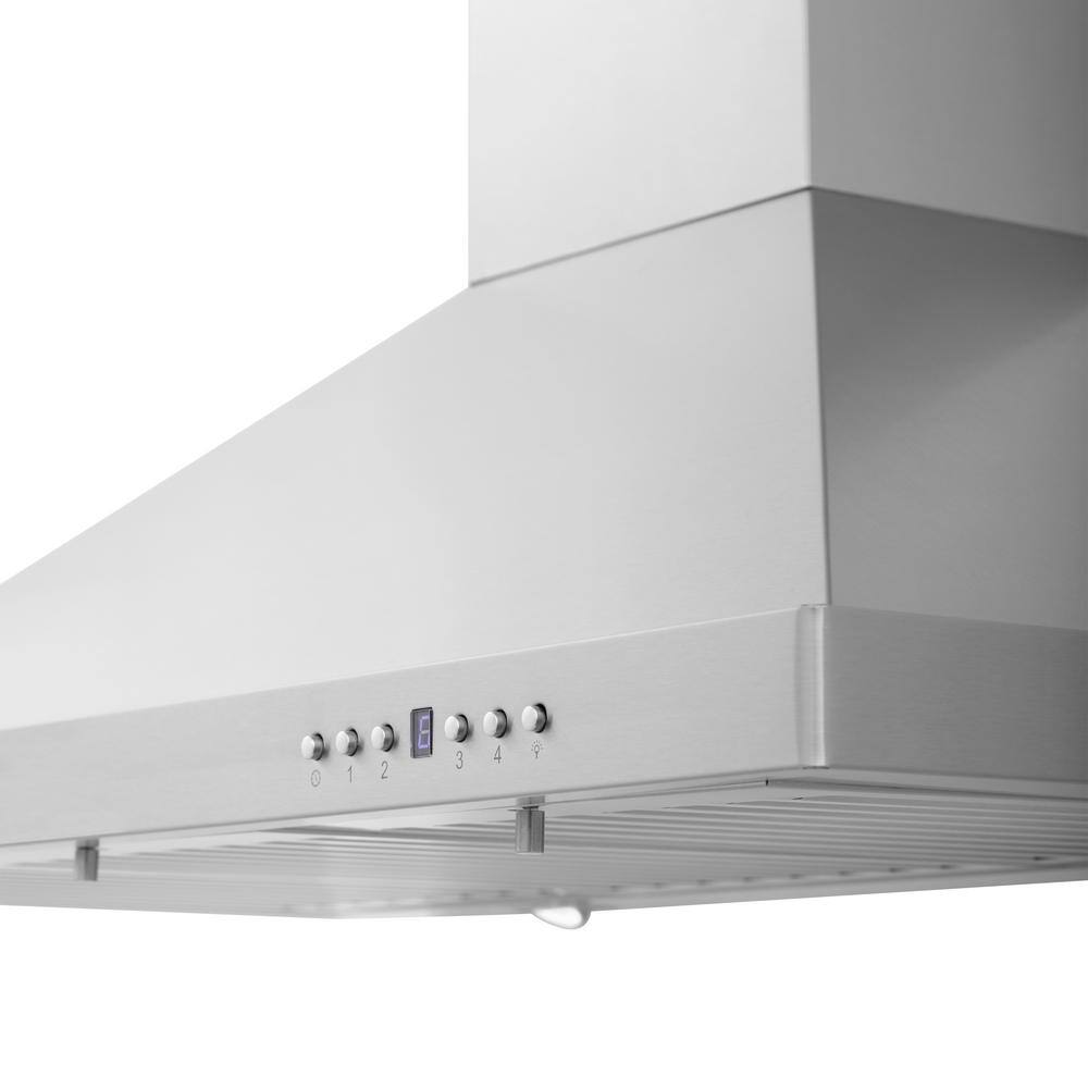 ZLINE Kitchen and Bath KB-30 30 in. 400 CFM Convertible Vent Wall Mount Range Hood with LED Lighting - Stainless Steel13