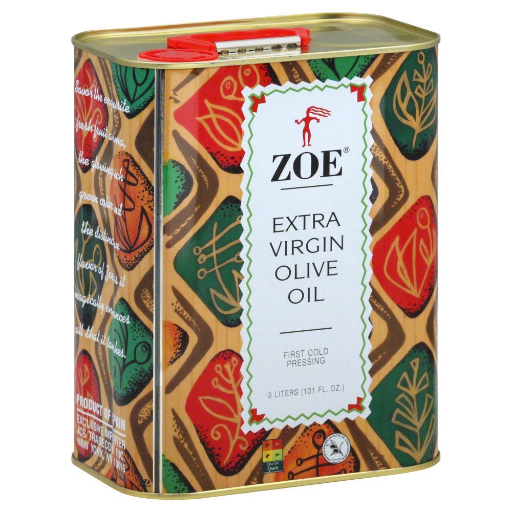 ZOE Extra Virgin Olive Oil 3L (101.4 fl oz) | Freshly Harvested, First Cold-Pressed | High Polyphenol, Hand-Selected Olives from Spain | Fruity Flavor, Rich Aroma | BPA-Free Tin ZOE Extra Virgin Olive Oil 3L (101.4 fl oz) | Freshly Harvested, First Cold-Pressed | High Polyphenol, Hand-Selected Olives from Spain | Fruity Flavor, Rich Aroma | BPA-Free Tin