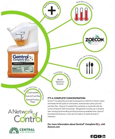 Zoecon 10578 Gentrol Complete EC3 Insecticide and Growth Regulator, Orange1
