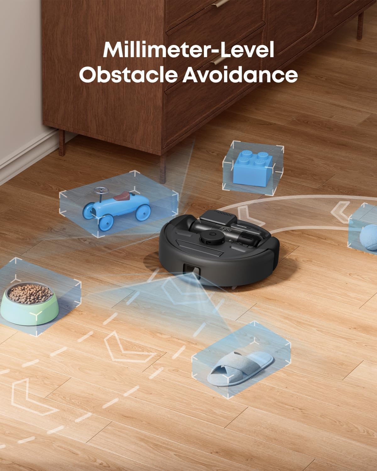 eufy Robot Vacuum 3-in-1 E20,with Versatile Stick and Handheld Vacuum Cleaner Combo,Self Emptying Up to 75 Days,Max 30,000Pa,Smart Obstacle Avoidance,Pro-Detangle,Ideal for Carpet,Crevices,Stairs0
