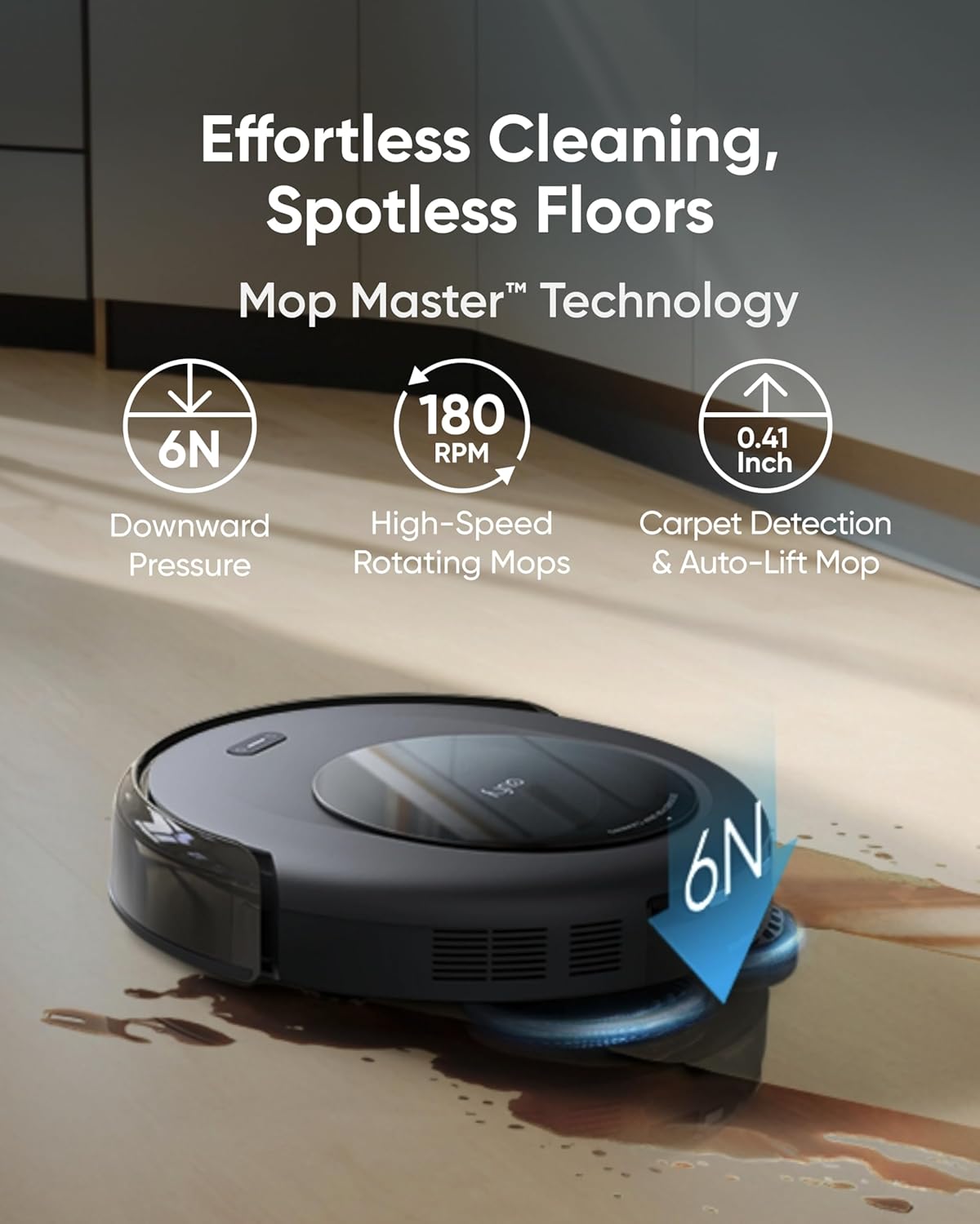 eufy Robot Vacuum Omni C20, Robot Vacuum and Mop Combo, Self Emptying, Auto Mop Washing and Auto Drying for Hands-Free Cleaning, 7000 Pa Powerful Suction, 3.35-Inch Design, All-in-One Station7