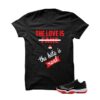 The Hate Is Real Bred 11s Black T Shirt FV5104-006