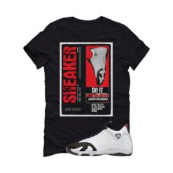 Jordan 14 Black Toe Black T-Shirt (Sneaker Collector) 487471-160