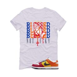 Dunk Low CO.JP What The White T-Shirt (Blessed not lucky) AA4414-400