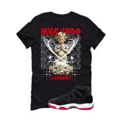Jordan 11 Bred Velvet Black T-Shirt (Holy Child) DB5457-061