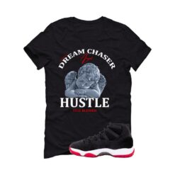 Jordan 11 Bred Velvet Black T-Shirt (Dream Chaser Angel) DB5457-061