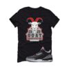 Jordan 3 Black Cement Black T-Shirt (GOAT 23) DN3707-010