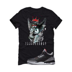 Jordan 3 Black Cement Black T-Shirt (Graffiti Angel) DN3707-010
