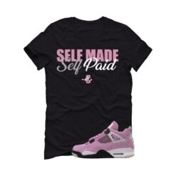Jordan 4 WMNS Orchid Black T-Shirt (Self Made Self Paid) AQ9129-501