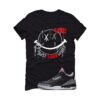 Jordan 3 Black Cement Black T-Shirt (Smile) DN3707-010