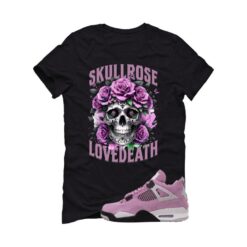 Jordan 4 WMNS Orchid Black T-Shirt (Skull Rose) AQ9129-501