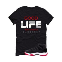 Jordan 11 Bred Velvet Black T-Shirt (Bad Choices) DB5457-061
