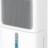 2500 Sq.Ft Dehumidifiers for Home with Drain Hose Max 34 Pints, VEAGASO Dehumidifier for Basement, Large Room, Bathroom, Bedroom, Three Modes, Intelligent Humidity Control, Dry Clothes, 24HR Timer