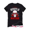Jordan 11 Bred Velvet Black T-Shirt (Hustle Nation) DB5457-061