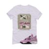 Jordan 4 WMNS Orchid White T-Shirt (Cut from a different cloth) AQ9129-501