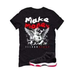 Jordan 11 Bred Velvet Black T-Shirt (Make Money) DB5457-061