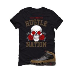 Jordan 9 Olive Black T-Shirt (Hustle Nation) HV4794-030