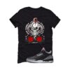 Jordan 3 Black Cement Black T-Shirt (Work Hard) DN3707-010