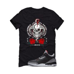 Jordan 3 Black Cement Black T-Shirt (Work Hard) DN3707-010