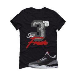 Jordan 3 Black Cement Black T-Shirt (Stay Fresh) DN3707-010