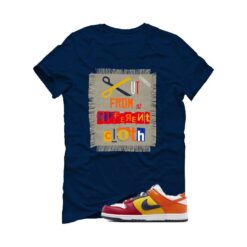 Dunk Low CO.JP What The Navy Blue T-Shirt (Cut from a different cloth) AA4414-400