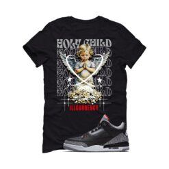 Jordan 3 Black Cement Black T-Shirt (Holy Child) DN3707-010