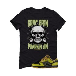 Dunk Low Halloween Skull Black T-Shirt (Pumpkin Skull) HV6103-300