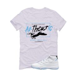 Jordan 11 Legend Blue White T-Shirt (Authentic) CT8012-104