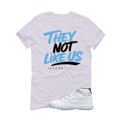 Jordan 11 Legend Blue White T-Shirt (They not like us) CT8012-104