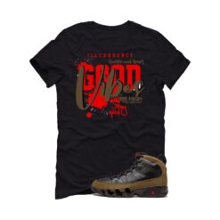 Jordan 9 Olive Black T-Shirt (Good Vibes) HV4794-030