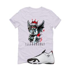 Jordan 14 Black Toe White T-Shirt (Graffiti Angel) 487471-160