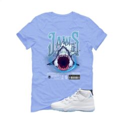 Jordan 11 Legend Blue Carolina Blue T-Shirt (Jaws) CT8012-104