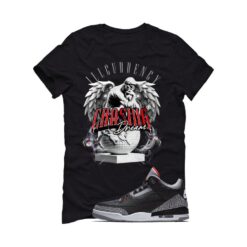 Jordan 3 Black Cement Black T-Shirt (Chasing Dreams) DN3707-010