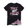 Jordan 4 WMNS Orchid Black T-Shirt (They not like us) AQ9129-501
