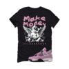 Jordan 4 WMNS Orchid Black T-Shirt (Make Money) AQ9129-501