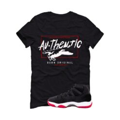 Jordan 11 Bred Velvet Black T-Shirt (Born Original) DB5457-061
