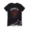 Jordan 3 Black Cement Black T-Shirt (Entangled Love) DN3707-010