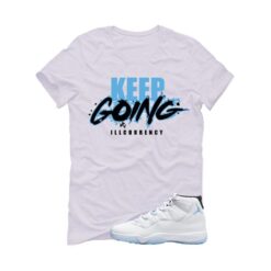 Jordan 11 Legend Blue White T-Shirt (keep Going) CT8012-104