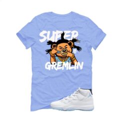 Jordan 11 Legend Blue Carolina Blue T-Shirt (Super Gremlin) CT8012-104