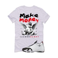 Jordan 14 Black Toe White T-Shirt (Make Money) 487471-160